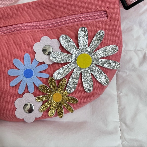 Girls Flower Belt Bag in Pink - Picture 2 of 5